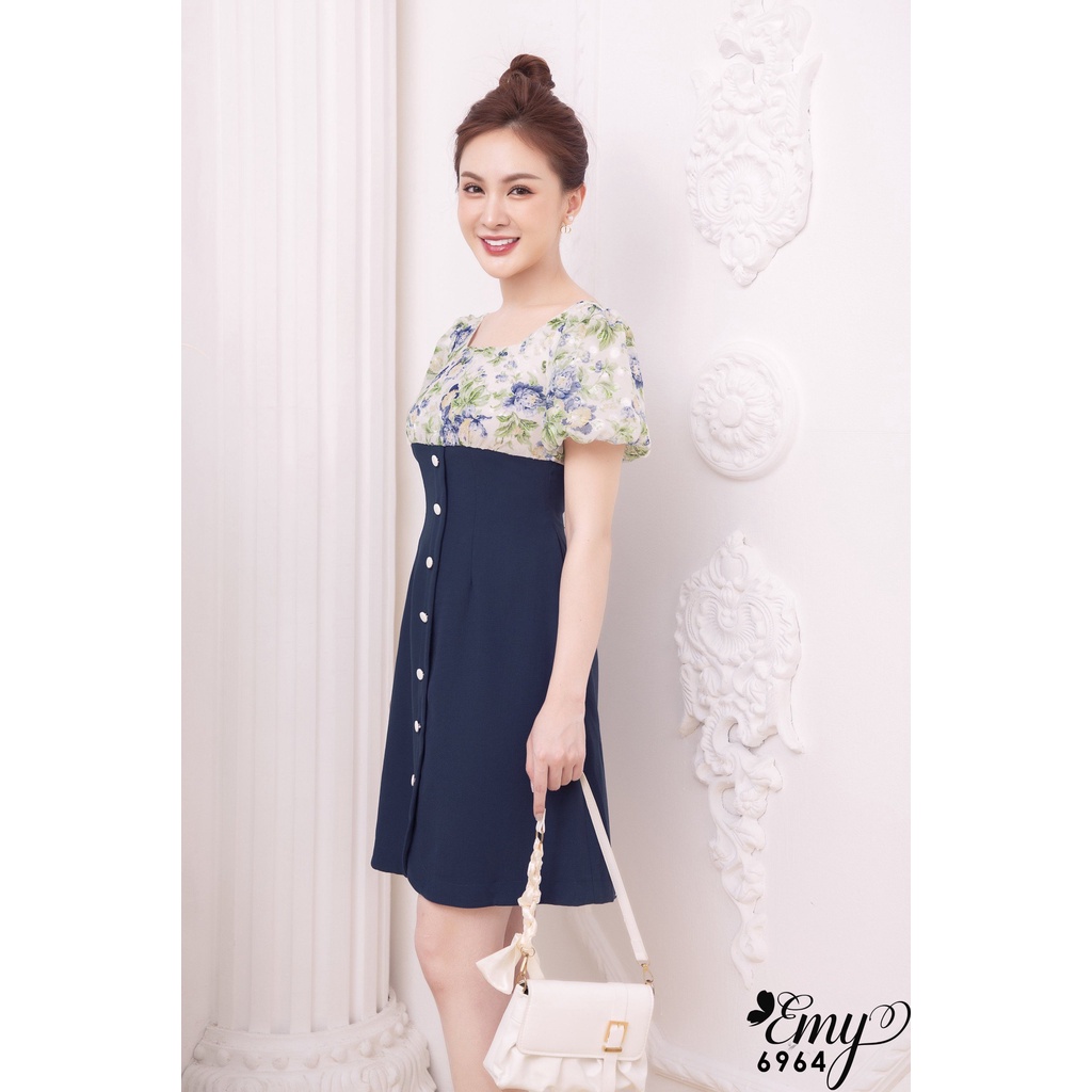 Đầm EMY EM6964 Xoè Phối Chân A