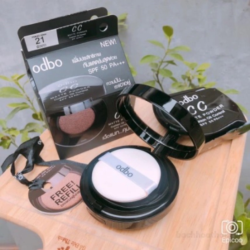 Phấn nước ,2 trong 1,lót  và  nền ,kềm dầu ,che khuyết điểm ,CC Odbo Cushion Matte Powder Oil Contro