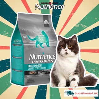 thức ăn cho mèo anh lông dài Nutrience bao 500g & 2.27kg đồ ăn cho mèo anh lông dài vị gà tây, cá hồi, cá biển trái cây