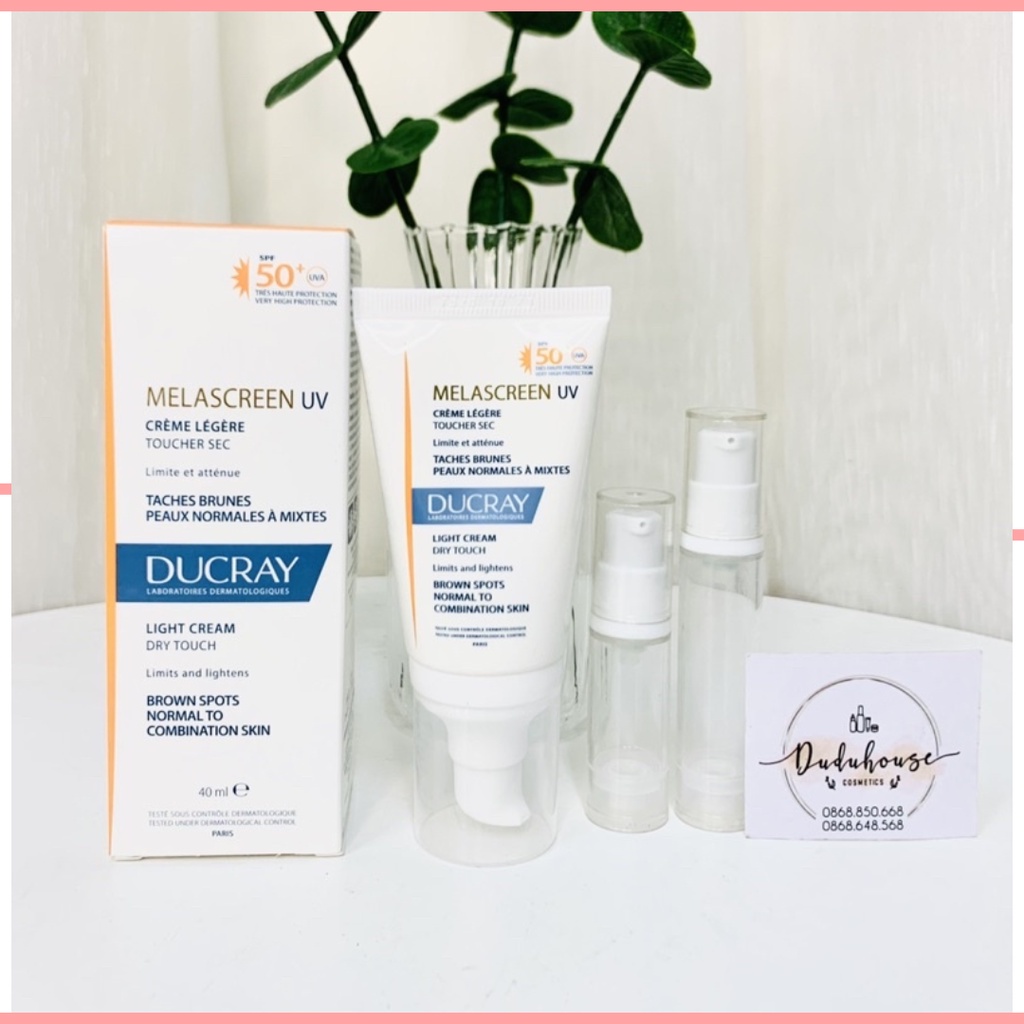 Kem Chống Nắng Chuyên Biệt Cho Da Bị Đốm Nâu Ducray Melascreen UV Light Cream SPF50+ 40ml