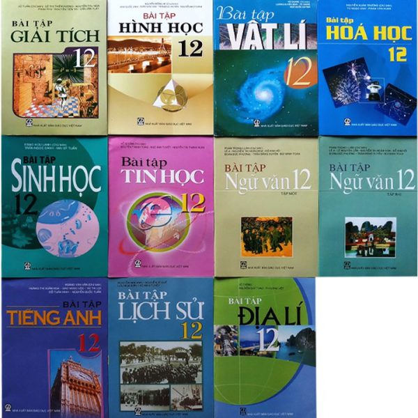 Sách - Bài Tập Tin Học Lớp 12 kèm 5 bút bi mực xanh