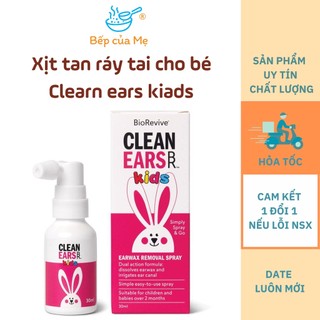 Xịt tan ráy tai cho bé Clear Ears Kids 30ml, Shop Bếp Của Mẹ