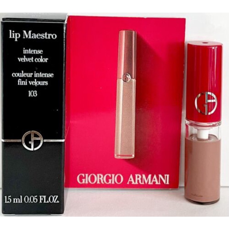 Son Kem Giorgio Armani Lip Maestro 103 Tadzio Hồng Nude mini 1.5ml