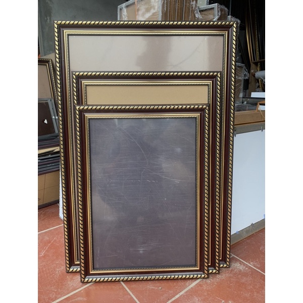 Khung ảnh treo tranh viền 5cm hoa văn kt 40x60 ,50x75