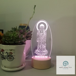 [Ảnh Thật]Đèn Phật A Di Đà Đứng