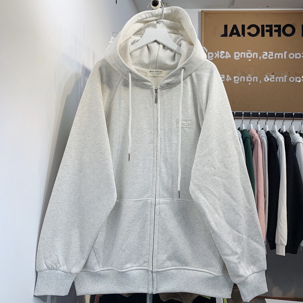 S030 Áo Hoodie Zip Nỉ Chân Cua Mon 2023 ( Logo Cao Su) | BigBuy360 - bigbuy360.vn