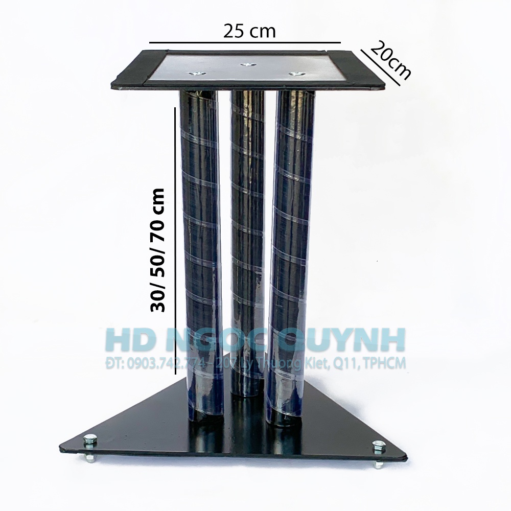 Cặp Chân Loa 3 Trụ Loa Bookself Loa Thùng Loa Karaoke ... Cao 30cm,/50cm/70cm