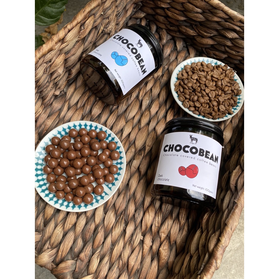 Viên chocolate bọc hạt cà phê I Hũ 100g MULO Coffee