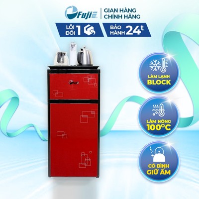 Cây nước nóng lạnh bàn trà, bình âm FujiE WD3000C - tích hợp đun nước siêu tốc pha trà cafe tiện lợi