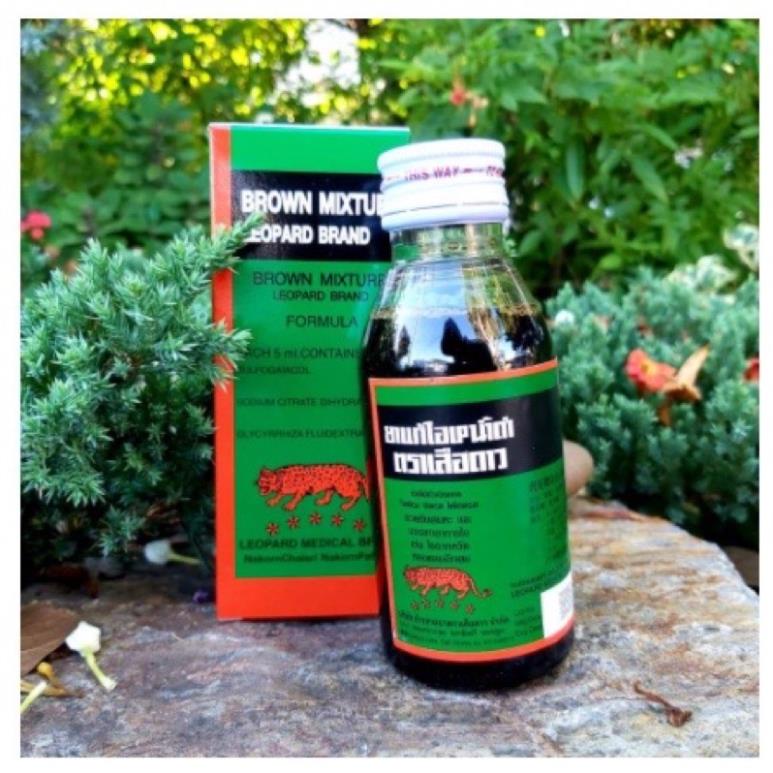 SIRO HO HIỆU CON BÁO BROWN MIXTURE LEOPARD BRAND chai to 60ml