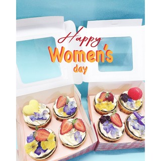 |happy women's day| - floral cupcake