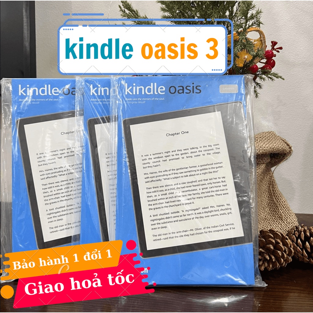 Máy đọc sách Kindle Oasis 3 - 8GB, 32GB mới newseal