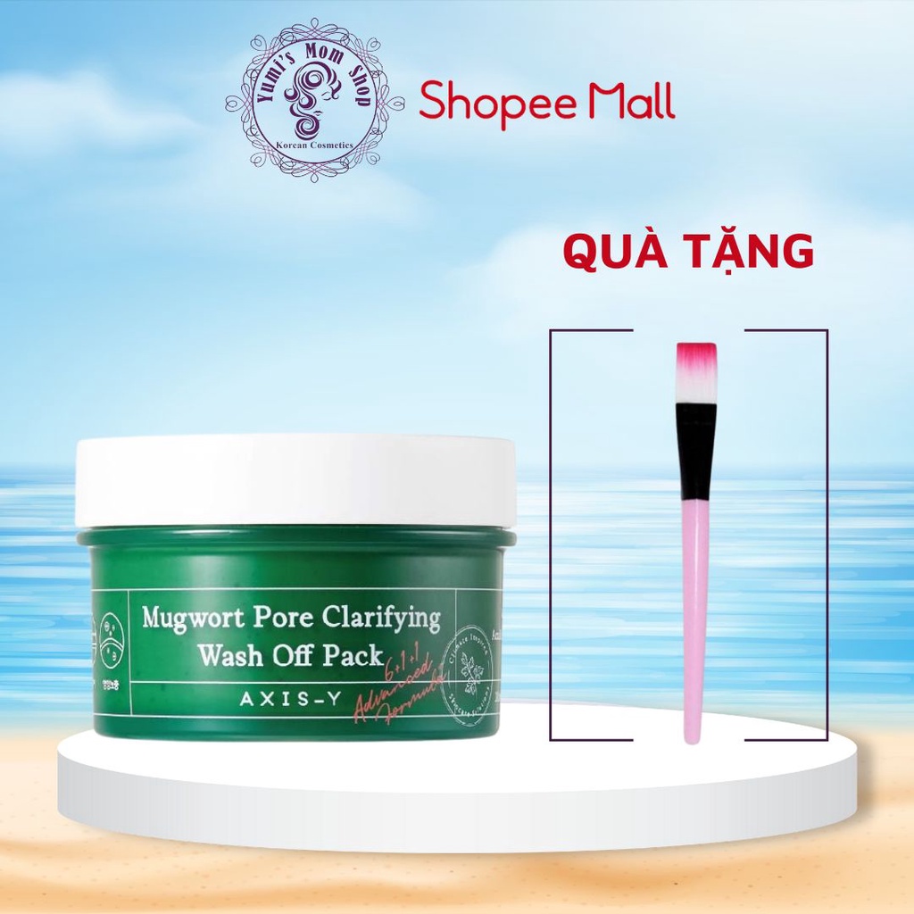 Mặt nạ Ngải cứu làm sạch sâu Axis y Mugwort Pore Clarifying Wash Off Pack 100ml