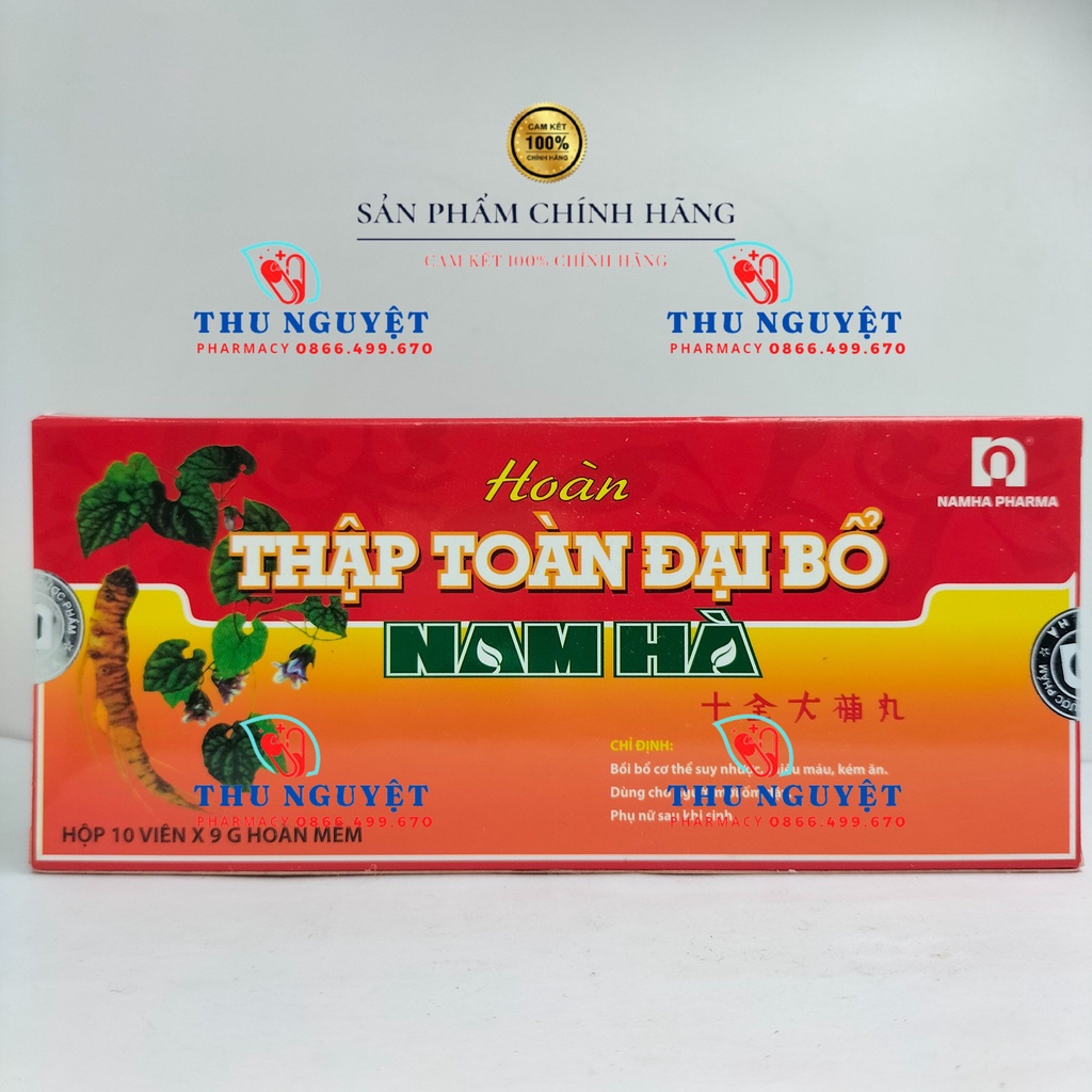 Hoàn Thập Toàn Đại Bổ Nam Hà hộp 10 viên x 9g