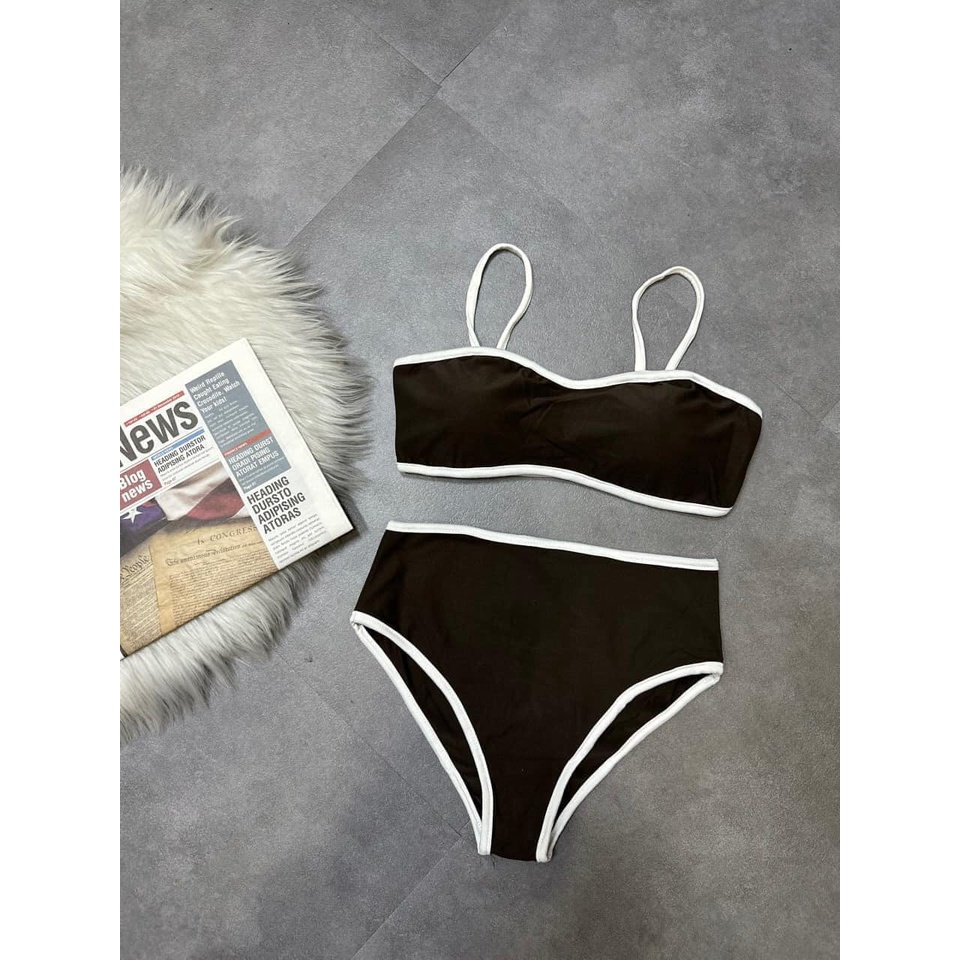 Bikini Viền Trơn Có Mút Ngực