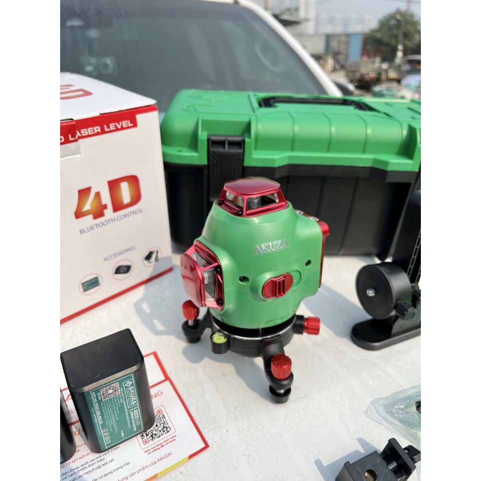 Máy bắn cốt,Máy cân bằng laser 16 tia xanh Akuza 4D cân bằng laser tự động