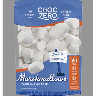 TÚI 283g VIÊN KẸO XỐP Choczero Marshmallows, VỊ VANILLA, KHÔNG ĐƯỜNG, ĂN KIÊNG KETO, 10 oz