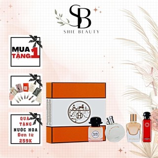 Set Nước hoa Hermes 4 chai 5ml, Set quà tặng nước hoa mini Hermes