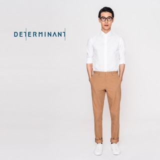 Áo sơ mi nam chống nhăn tay dài DETERMINANT dáng suông màu trắng - White