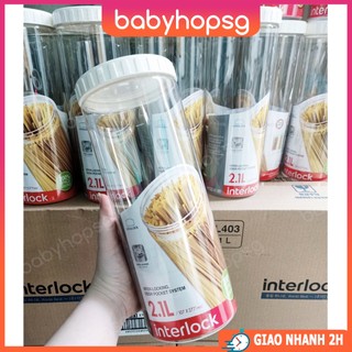 Hộp đựng thực phẩm lock&lock interlock inl403w 2.1l - babyhopsg