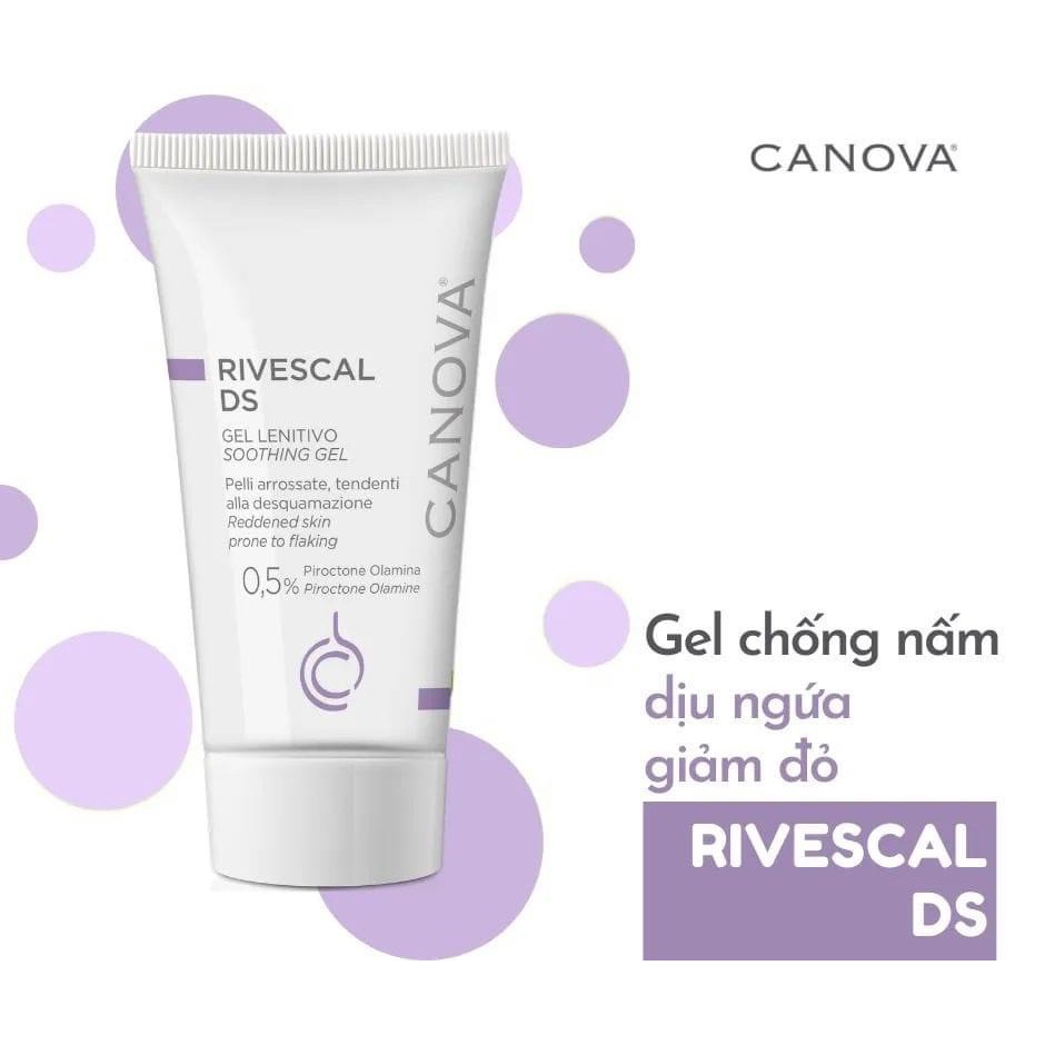 CANOVA Rivescal DS Soothing Gel 50mL - Gel Làm Dịu Da, Ngăn Ngừa Tiết Bã Nhờn