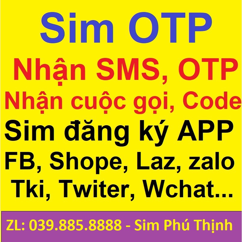 Sim 0đ Vietnamobile tạo fb,shope,zalo,sen,lad,gmail,mmo. Nghe, gọi nhận sms, code, otp hoạt động như sim thường