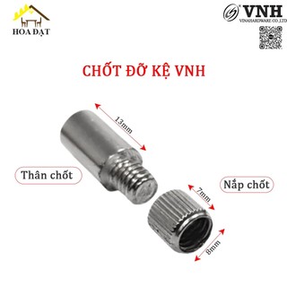 Nắp chốt đỡ kệ - thân chốt đỡ kệ - 8x19mm vnh cdk12182 - hàng chính hãng - bịch 100 con