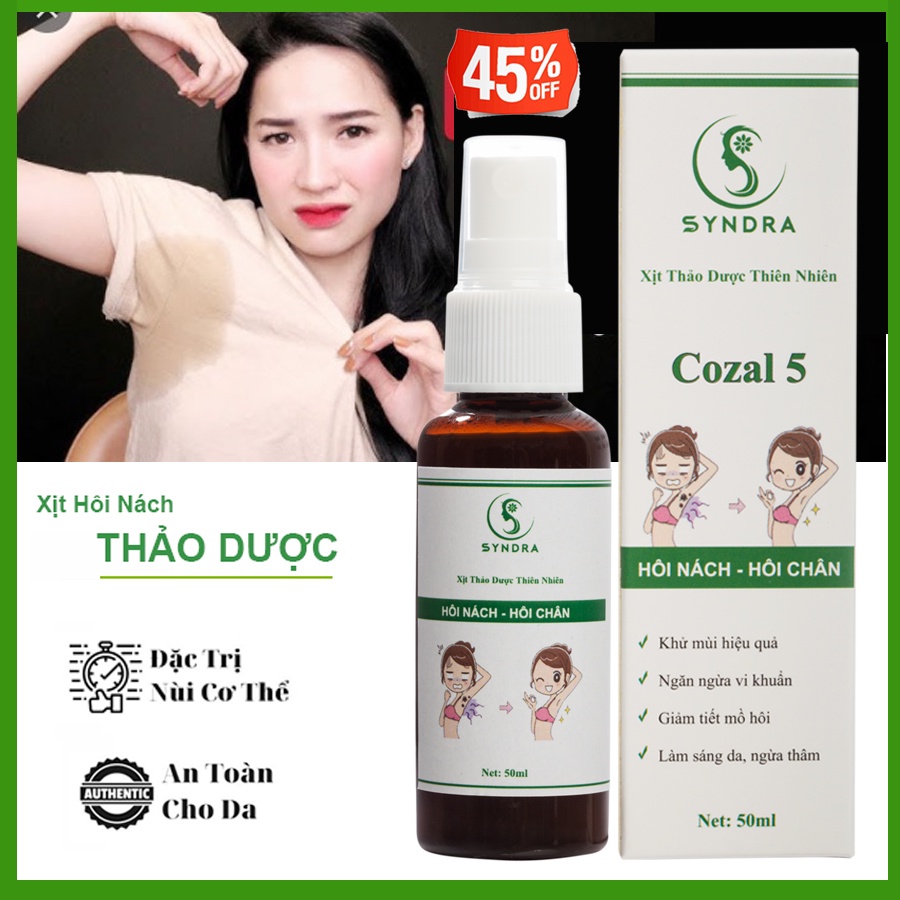 Xịt Hôi Nách Thảo Mộc Ngừa Hôi Chân Ngăn Tiết Mồ Hôi 24h
