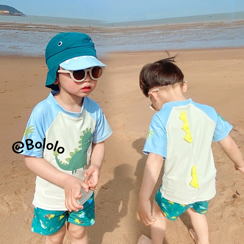 Bololo Bộ Đồ Bơi Chống Nắng Nhanh Khô Phong Cách Hàn Quốc Thời Trang Mùa Xuân Cho Bé