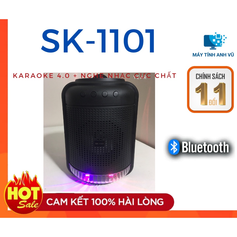 Loa Karaoke Bluetooth SK-1101 Loa Chắc Chắn, Thiết Kế Có Tay Cầm Tiện Lợi Cầm Đi Lại Hoặc Đi Chơi Xa