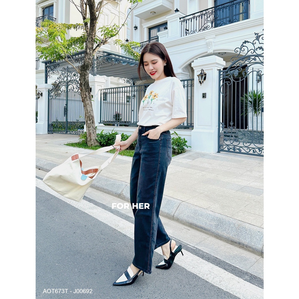 Quần culottes jean FOR HER 2 màu J0069