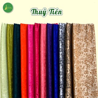 Vải lụa gấm Thuỷ Tiên cao cấp Dương Ngọc. Vải may áo dài, đầm, đồ bộ, thoáng, sang trọng. Khổ 1m5 x 2m