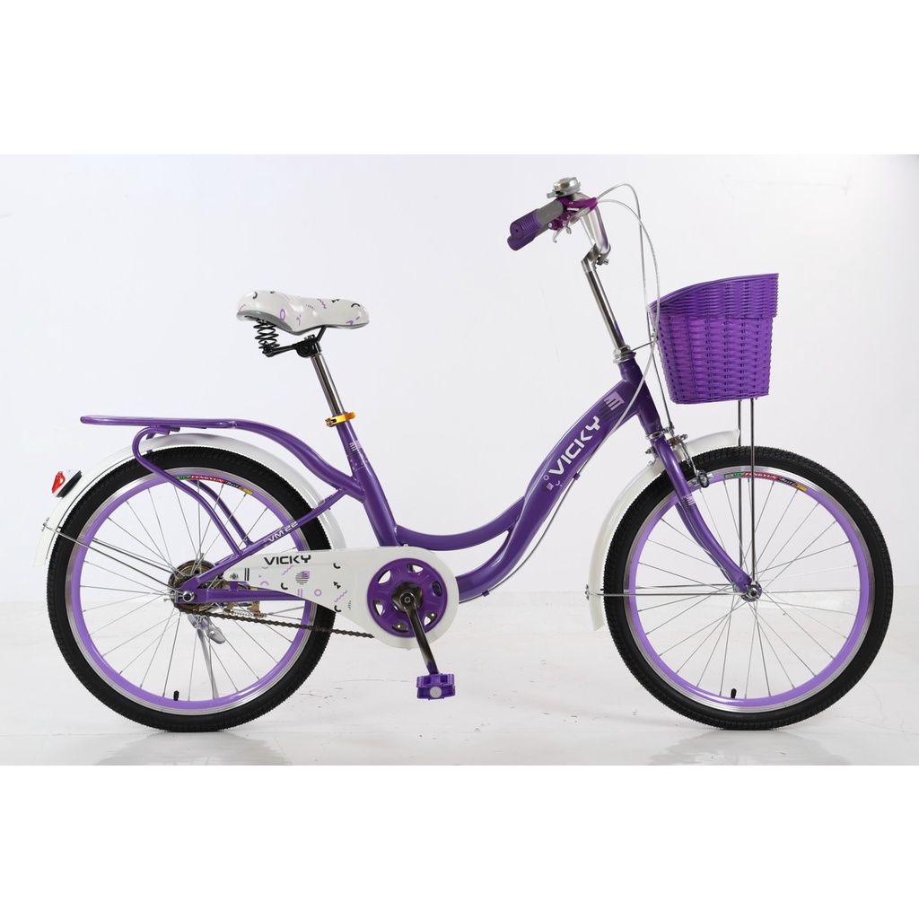 Xe đạp bé gái Vicky VM Cao cấp yên hoa size 18, 20,22