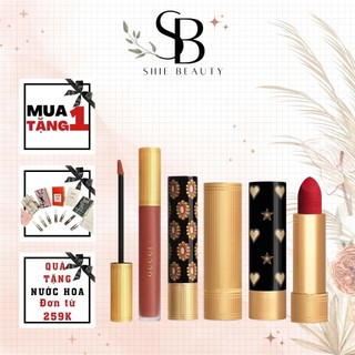 Son Gucci 505 Janet Rust, Son Gucci chính hãng Rouge Liquid Matte Lipstick 2023