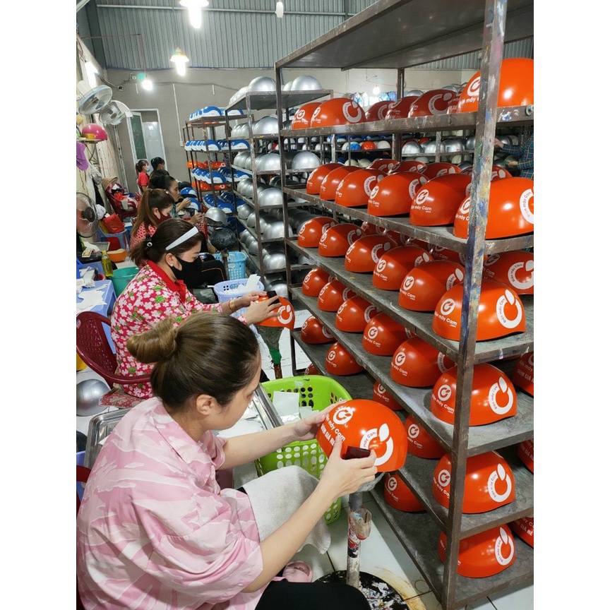 Mũ bảo hiểm nửa đầu thời trang vespa hàng dày dặn - sơn phủ bóng