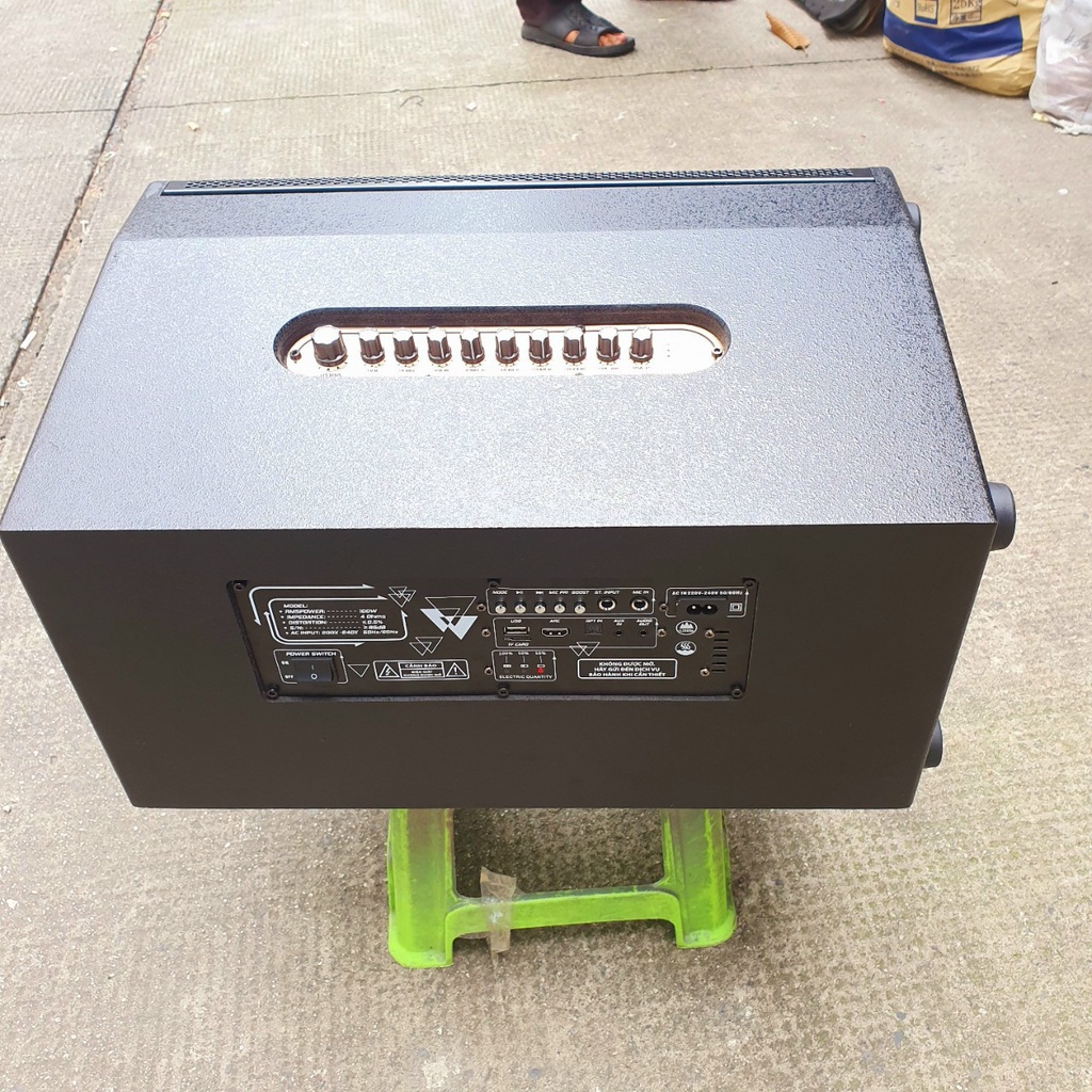 VỎ LOA KÉO MẠCH K10 VÀ MẠCH 15x35 2 BASS 20 2 TREP MẪU MỚI SÁCH TAY - 432VIETNAM