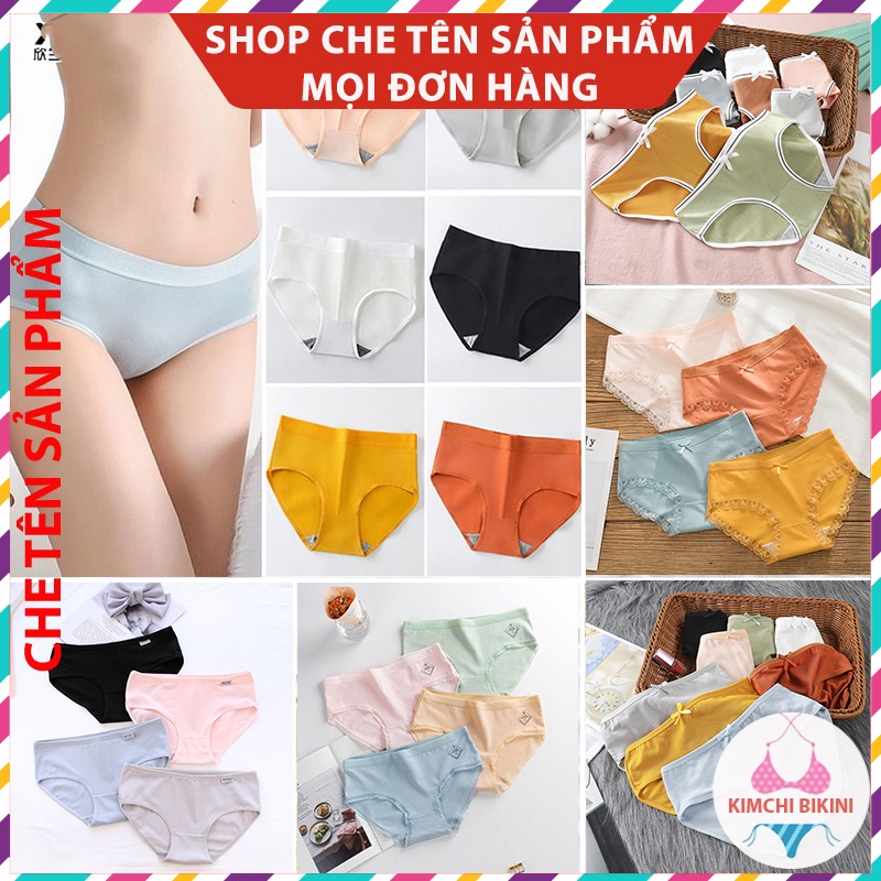 Quần lót nữ đáy cotton chống viêm nhiều màu sắc mẫu mã đa dạng KIMCHIBIKINI Quần Chip Nữ thấm hút mồ hôi tốt QL045