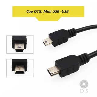 Cáp OTG USB to Mini USB, cáp đầu vuông