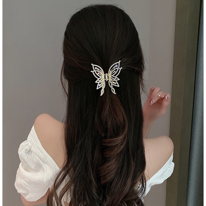 📛 RẺ VÔ ĐỊCH 📛 Kẹp gấp càng cua hình con bướm đá cao cấp hot trend phong cách hàn quốc