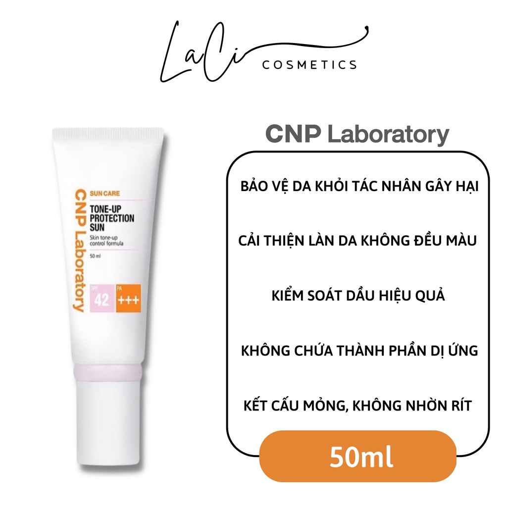 Kem chống nắng nâng tông da CNP Laboratory Tone-Up Protection Sun SPF42/PA+++ 50ml-Dujourland