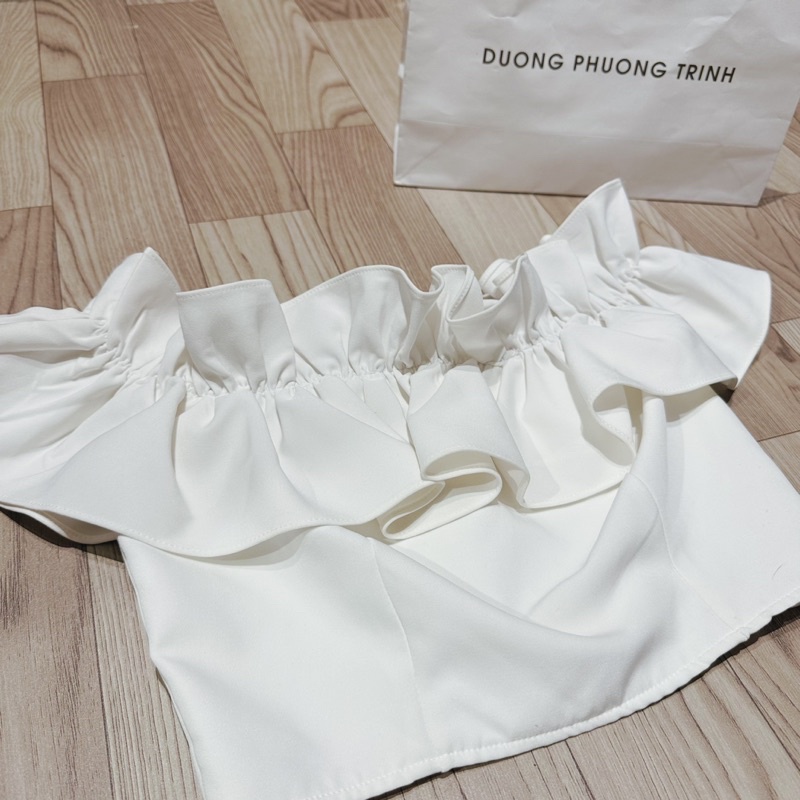 Áo trễ vai, áo bèo trễ vai tiểu thư BYTRINNIE( kèm túi giấy) | BigBuy360 - bigbuy360.vn