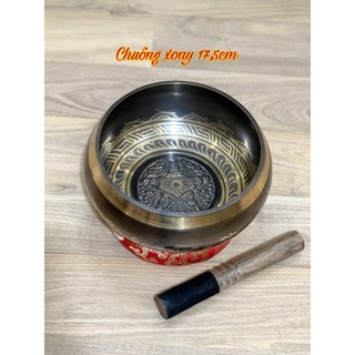 Chuông xoay Mật tông Tây Tạng 17.5cm