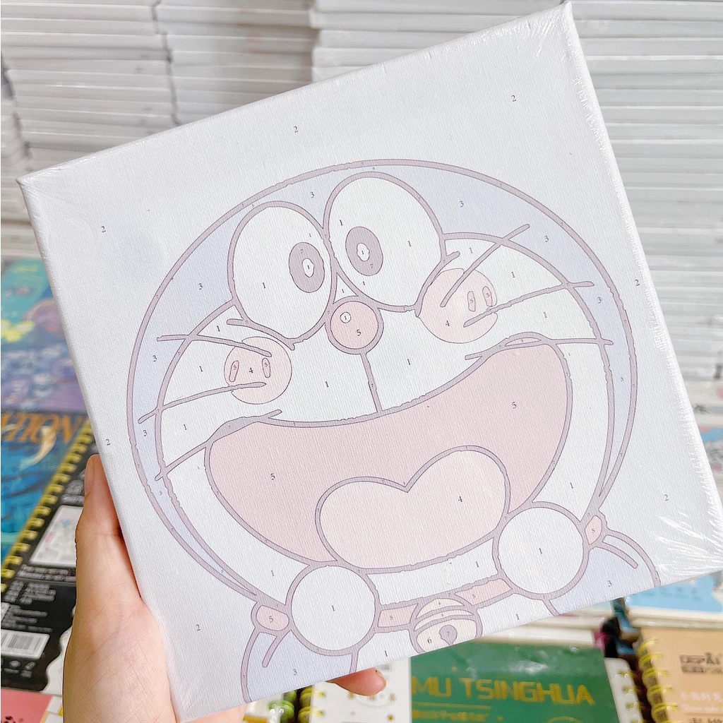 [FREESHIP] [inbox lựa mẫu]Tranh sơn dầu số hóa, tranh tô màu theo số hóa trang trí size 20x20 và 30x