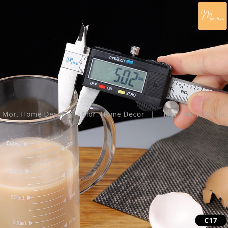 Ca đong thủy tinh có vạch chia dung tích