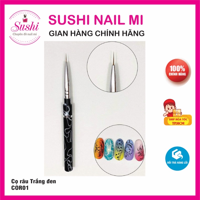 CỌ RÂU TRẮNG ĐEN LÔNG XỊN-COR01