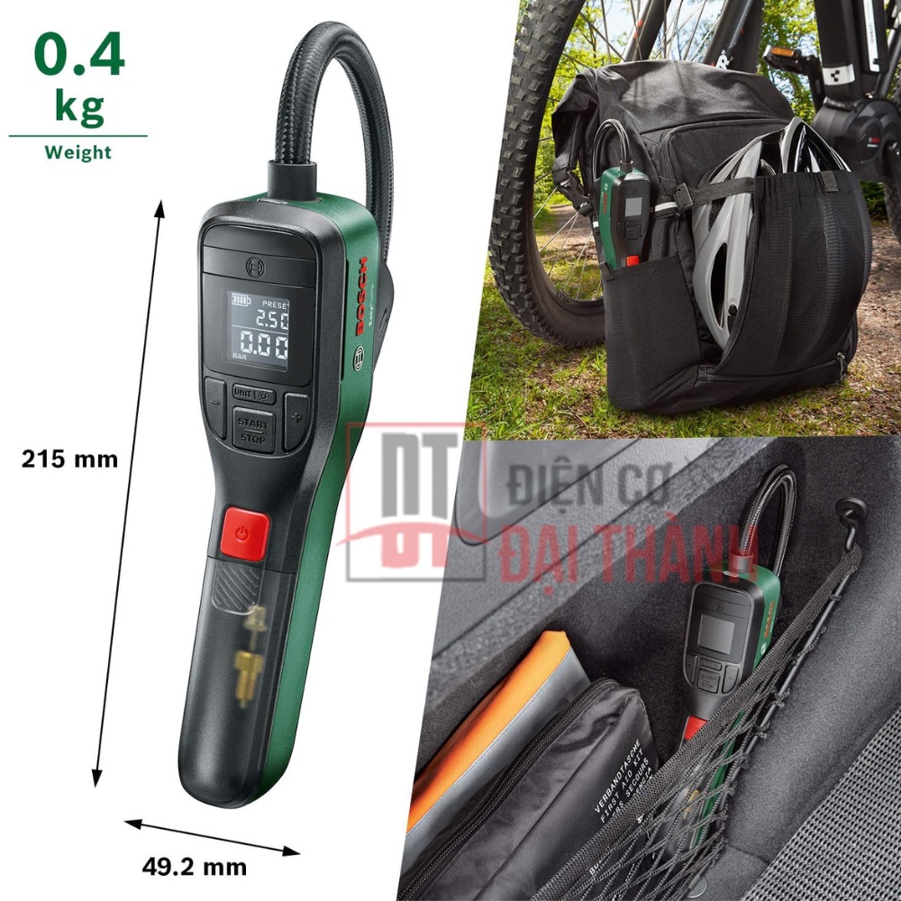 Máy bơm hơi mini dùng pin Bosch EasyPump - 0603947080