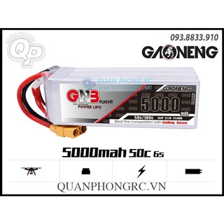 Pin gnb 5000mah 6s 50c 22.2v lipo battery xt60 plug