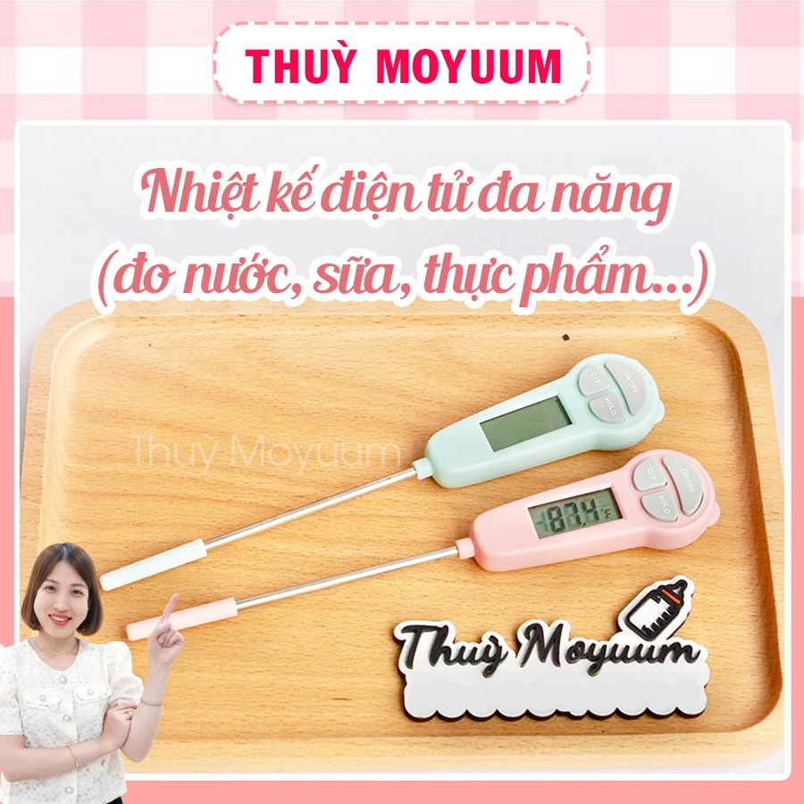 Nhiệt kế đo nước pha sữa, đo nhiệt độ nước, thức ăn Misuta