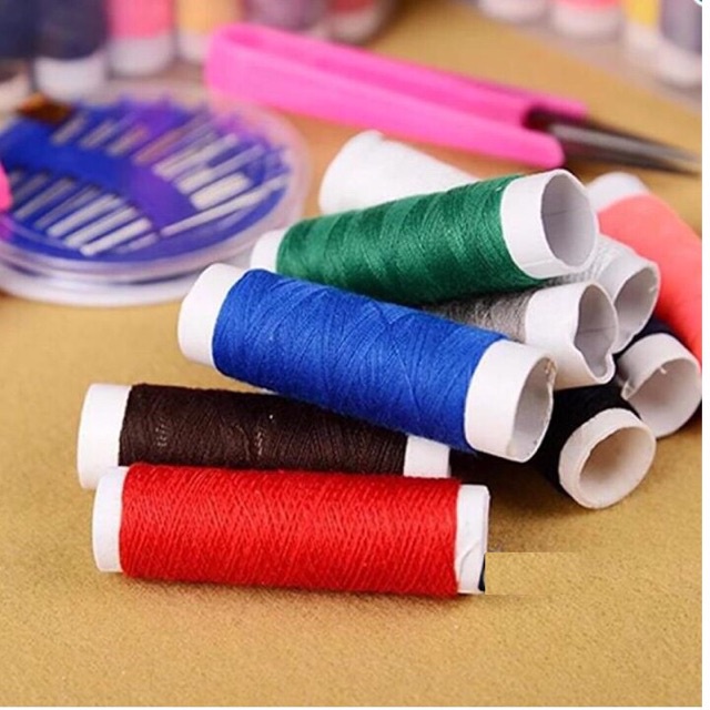Bộ Kim Chỉ 3 Tầng Khâu Vá , Kim, Chỉ, Kéo, Kim Băng, Thước Dây vv .ĐTCA