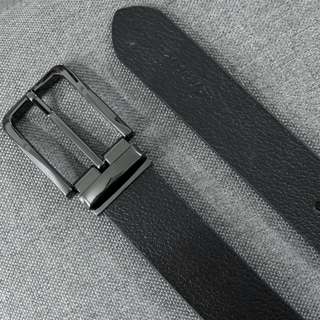 Thắt lưng nam da thật nguyên tấm, Dây nịt nam cao cấp CAPMEN CM235